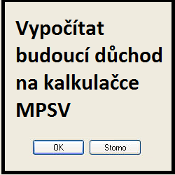 Vypo��tekte si sv�j d�chod na ministersk� kalkula�ce